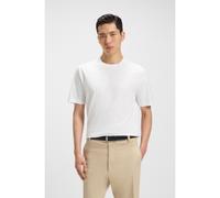 BOSS Camiseta regular fit de punto de algodón con cuello acanalado - StyleThompson 02, 50468972 Blanco S