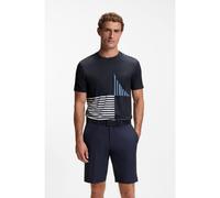 BOSS Camiseta regular fit - StyleTee Striped C1, 50576647 Azul oscuro M
