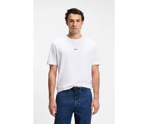 BOSS Camiseta relaxed fit con logo estampado en capas - StyleTChup, 50473278 Blanco S