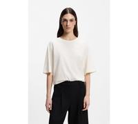 BOSS Camiseta relaxed fit de algodón con detalles de malla - StyleC_Epliete, 50565191 Natural S