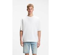 BOSS Camiseta relaxed fit de algodón con estructura de rejilla - StyleTe_Waffle_Z, 50574606 Natural M