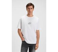 BOSS Camiseta relaxed fit de algodón con logo de diseño - StyleTe_voyage, 50546370 Blanco L