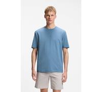 BOSS Camiseta relaxed fit de algodón elástico con detalle de logo - StyleTChup_Z, 50574600 Azul S