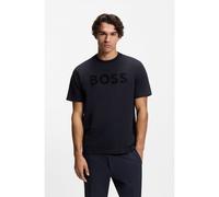 BOSS Camiseta relaxed fit de algodón elástico con logo tonal - StyleTS_Iconic Logo, 50553636 Azul oscuro M