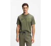 BOSS Camiseta relaxed fit de algodón elástico con logo tonal - StyleTS_Iconic Logo, 50553636 Oliva L