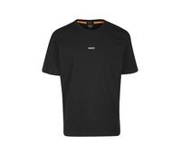 BOSS Camiseta relaxed fit de algodón elástico con logo estampado - StyleTChup, 50473278 Negro S