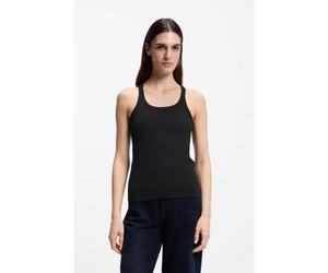 BOSS Camiseta sin mangas con espalda nadadora en algodón elástico - StyleC_Epetite, 50554664 Negro S