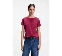 BOSS Camiseta slim fit de algodón con logo bordado en estilo manuscrito - StyleC_Elove_embro, 50554696 Rojo oscuro S