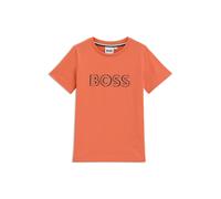BOSS Camiseta slim fit de algodón para niños con logo estampado - StyleJ52034/41512A, J52034 Naranja 138