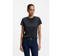 BOSS Camiseta slim fit de algodón y seda con logo bordado - StyleEventsa9, 50555071 Azul oscuro XL