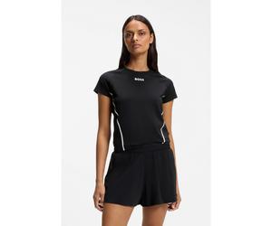 BOSS Camiseta slim fit deportiva con control de la humedad - StyleElogofit2, 50569581 Negro XS
