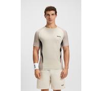 BOSS Camiseta slim fit en punto de malla con detalles en contraste - StyleTS_TOC Matchball, 50549511 Natural S