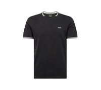 BOSS Camiseta de algodón elástico con rayas y logotipo - StyleTaul, 50521245 Negro L
