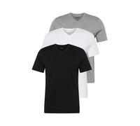 BOSS Camiseta térmica 'Classic' gris moteado / negro / blanco, Talla M