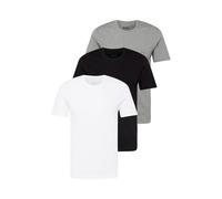 BOSS Camiseta térmica gris moteado / negro / blanco, Talla XXL