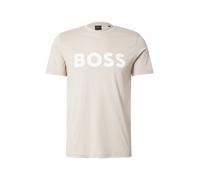 BOSS Camiseta 'Thinking 1' taupe / blanco XXL taupe / blanco