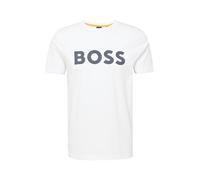 BOSS Camiseta de punto de algodón con logo estampado de goma - StyleThinking 1, 50481923 Blanco XXXL