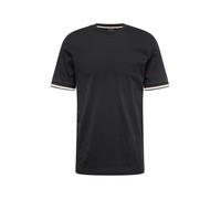 BOSS Camiseta 'Thompson 04' beige / negro / blanco XL beige / negro / blanco
