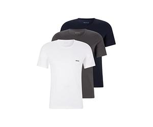 BOSS Camisetas clásicas de manga corta para hombre, algodón puro, cuello redondo, paquete de 6 unidades, XL