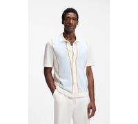BOSS Cárdigan con bloques de color y cuello de pajarita - StyleC-Lastro, 50565522 Natural L