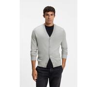 BOSS Cárdigan con cuello de pico confeccionado en mezcla de lana virgen - StyleAvac_CD-1, 50578024 Gris claro XXXL