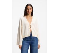 BOSS Cárdigan de algodón con lazada en la parte delantera - StyleC_Forleans, 50559827 Natural XL