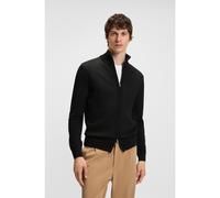 BOSS Cárdigan de lana virgen con cremallera - StyleH-Illarione, 50543153 Negro S