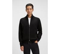 BOSS Cárdigan de lana virgen y algodón con cremallera - StyleH-Idino, 50543150 Negro S