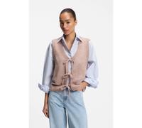 BOSS Cárdigan en hilo italiano anudado en la parte delantera - StyleC_Frig, 50566869 Rosa claro XS