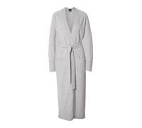 BOSS Cárdigan largo de cashmere jaspeado con cinturón - StyleFardianna, 50550488 Gris claro S