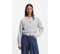 BOSS Cárdigan regular fit con costuras caladas - StyleC_Fernard, 50554605 Gris claro S