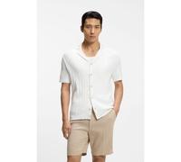 BOSS Cárdigan regular fit de algodón a rayas - StyleC-Neri, 50560492 Blanco XL