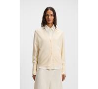 BOSS Cárdigan relaxed fit de cashmere con ribetes de canalé - StyleFuvrona, 50548814 Blanco S