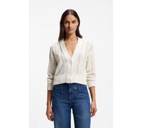 BOSS Cárdigan relaxed fit en algodón con estructura de punto - StyleC_Famiens, 50561771 Natural XS