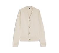 BOSS Cárdigan relaxed fit en lana virgen - StyleC-Ucone, 50555120 Natural L