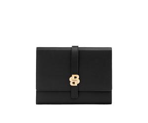 BOSS Carpeta organizadora de formato A5, en color negro y con cierre de monograma Double B - StyleFolder A5 Double B Black & Gold, 58478970 Negro pcs.