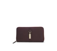 BOSS Cartera con cremallera envolvente en piel granulada con colgante Double B - StyleAmeline Ziparound, 50573374 Rojo oscuro pcs.