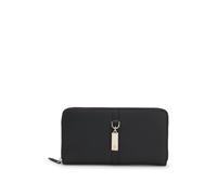 BOSS Cartera con cremallera envolvente en piel granulada con colgante Double B - StyleAmeline Ziparound, 50573374 Negro pcs.