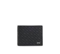 BOSS Cartera de dos pliegues con monograma y logotipo metalizado en relieve - StyleZair_MN_Trifold, 50552855 Negro pcs.