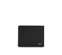 BOSS Cartera de dos pliegues en piel granulada con letras del logo metálicas - StyleNew Crosstown_Trif., 50529505 Negro pcs.