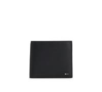 BOSS Cartera de piel sintética granulada con detalle de raya de la marca - StyleRay_4cc_Coin N., 50536511 Negro pcs.