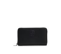 BOSS Cartera granulada con cremallera envolvente y monograma Double B - StyleAnett SM Ziparound, 50563425 Negro pcs.