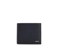 BOSS Cartera plegable de piel granulada con logo metálico - StyleNew Crosstown_8cc, 50529496 Azul oscuro pcs.