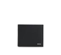 BOSS Cartera plegable de piel granulada con logo metálico - StyleNew Crosstown_8cc, 50529496 Negro pcs.