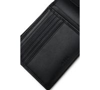 BOSS Cartera plegable de piel microgranulada con logotipo en relieve - StyleAsolo, 50470459 Negro pcs.