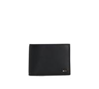 BOSS Cartera plegable granulada con ribete con raya de la marca - StyleRay_6cc N., 50536512 Negro pcs.