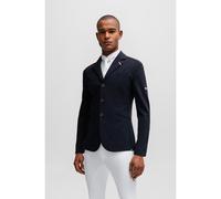 BOSS Casaca de exhibición para equitación con rayas de la marca y parche de logo - StyleALLEN SHOW JACKET, B3M0101 Azul oscuro L