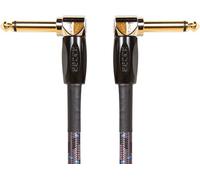 BOSS BIC-1AA Studio Grade Instrument Cable, Patch/pedal cable, right-angle 1/4-inch connectors, 1 ft/30 cm length