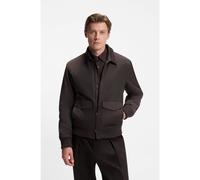 BOSS Cazadora BECKHAM x BOSS en sarga repelente al agua - StyleCinsun_DB, 50557631 Marrón oscuro 54