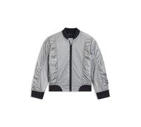 BOSS Cazadora bomber metalizada para niños con ribetes en contraste - StyleJ16164/01604A, J16164 Plata 102